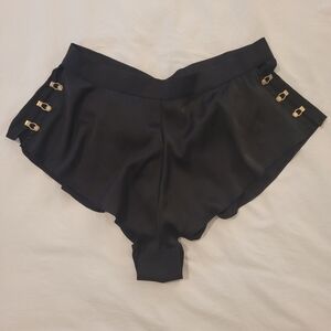 Honey Birdette Black Satin Shorts